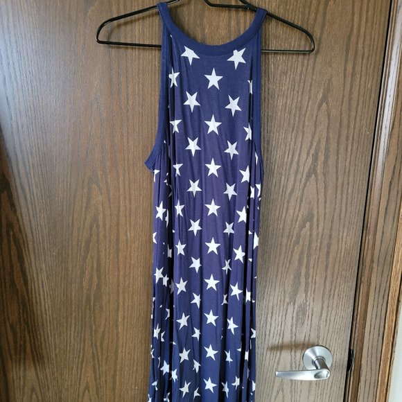Old Navy Star Swing Dress! Perfect for the 4th of July! Size M - Picture 2 of 8